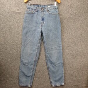 Vintage Levi 512 Jeans Womens 10 Short Blue Denim Slim Tapered Leg Mom Y2K 29x30